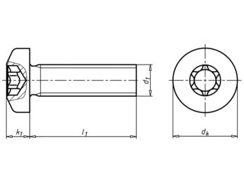 Flachkopfschraube M6x20